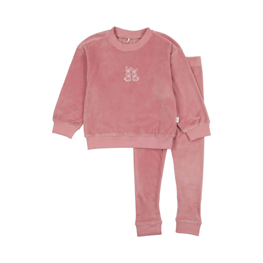 Pouf Velour Bunny Set