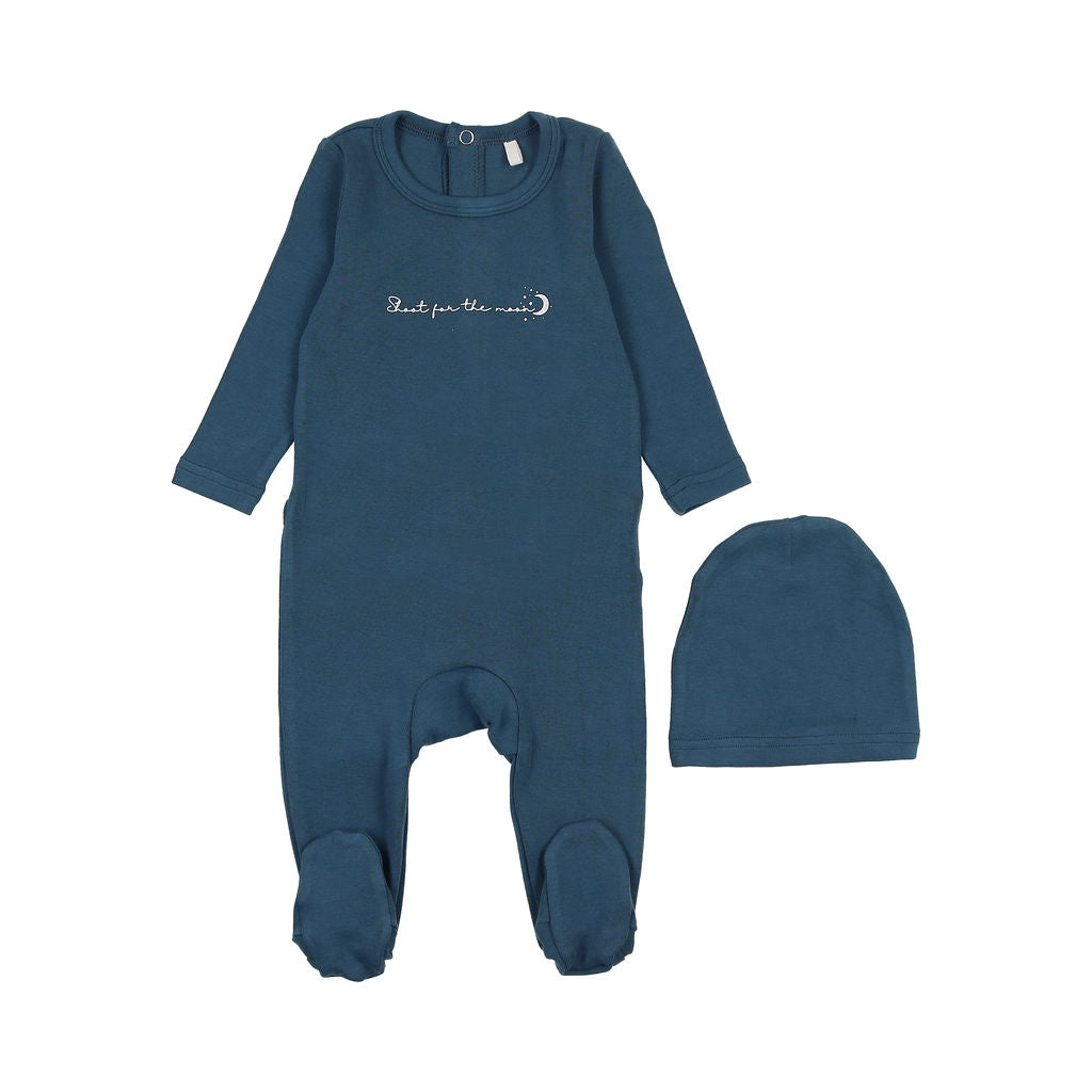 Pouf Shoot for the Moon Footie & Hat