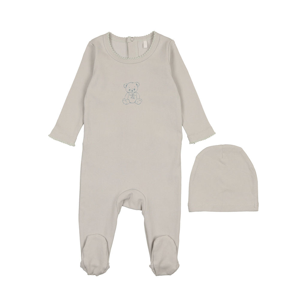 Pouf Vintage Bear Footie & Hat