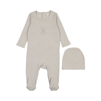 Pouf Vintage Bear Footie & Hat