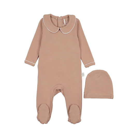 Pouf Collar Footie & Hat