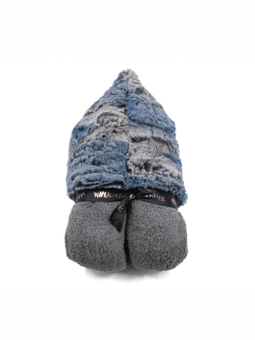 Winx+Blinx Ombre Navy Grey Hooded Towel