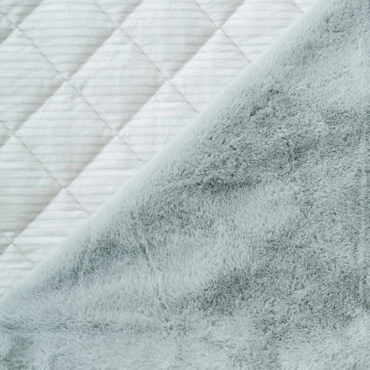 Saranoni Fur Lined Sleeping Bag (Blue Stripes)