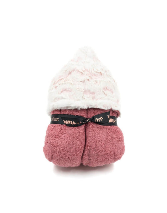 Winx+Blinx Owl Mauve Hooded Towel