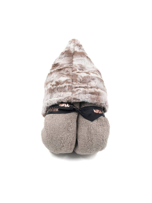 Winx+Blinx Marble Taupe Hooded Towel