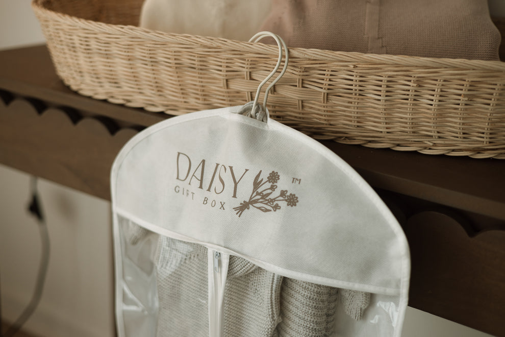 Daisy Knit Detail Garment Bag