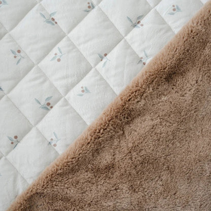 Saranoni Fur Lined Sleeping Bag (Blush Bloom)