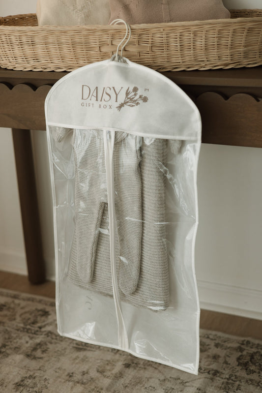Daisy Knit Detail Garment Bag