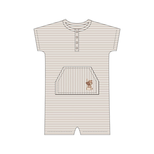 Ely's & Co Organic Bear Romper