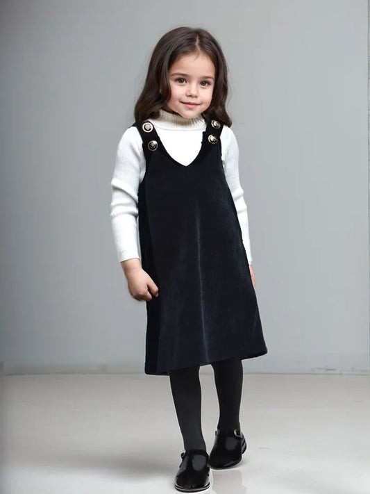 Buckingham Cord Velvet Pinafore