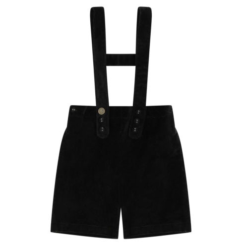 Rompp Black Velvet Short Overalls