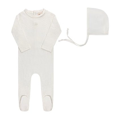 Ely's & Co Pointelle Star Footie & Bonnet