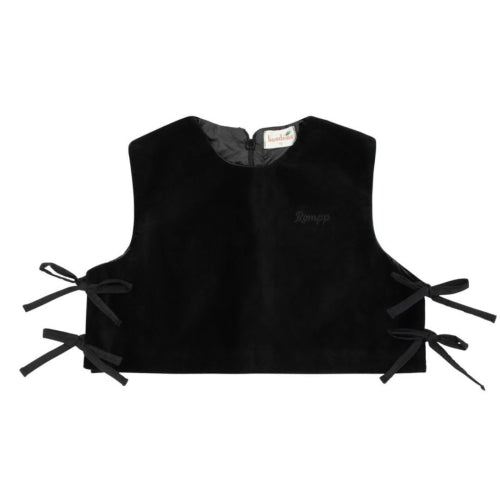 Rompp Black Velvet Preteen Crop Vest