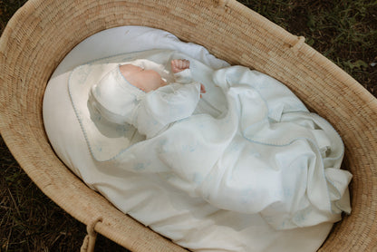 Daisy Toile Kimono Layette Set