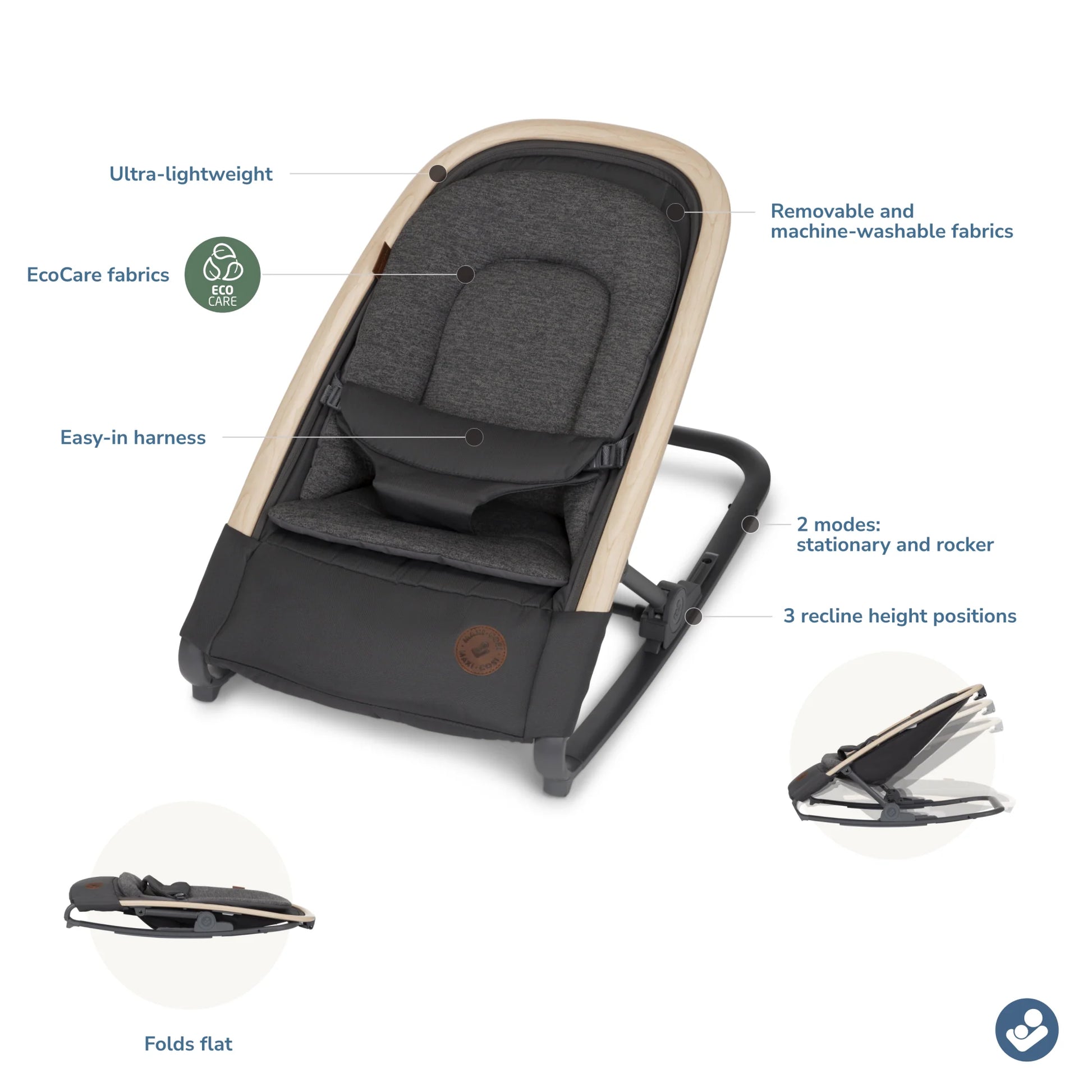 maxi.cosi rocker Maxi Cosi Kori 2-in-1 Rocker Classic Oat